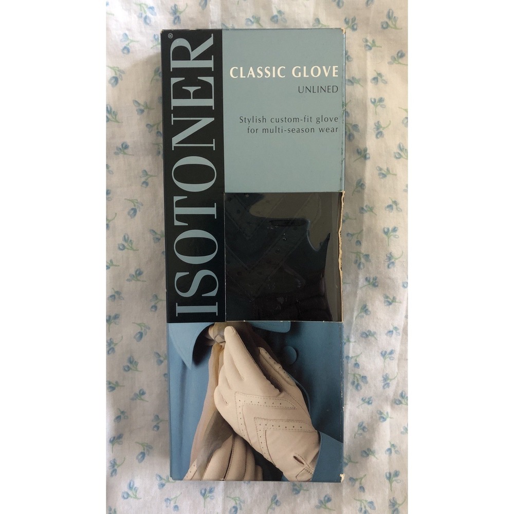 Isotoner Stretch Driving Gloves Unlined Black - NEW One Size Fits All VTG